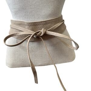 Wrap Tan leather belt